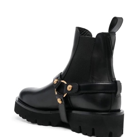 Versace. Medusa-plaque ankle boots. main image 5